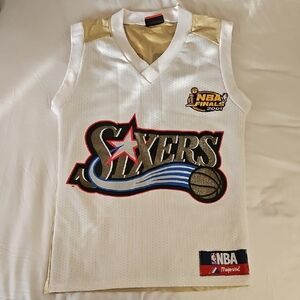 Vintage NBA Finals 2001 Majestic Sixers Jersey, Iverson